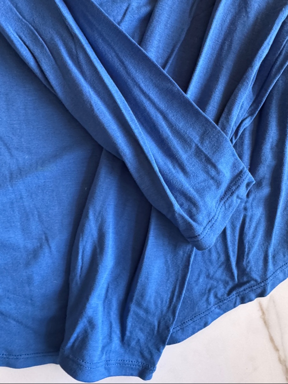 Vince Boat Neck, Long Sleeve Top in Royal Blue - Picture 5 of 6